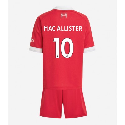 Maglia Calcio Liverpool Alexis Mac Allister #10 Prima Divisa Bambino 2025-26 Manica Corta (+ pantaloncini)